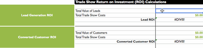 Trade Show ROI Calculations