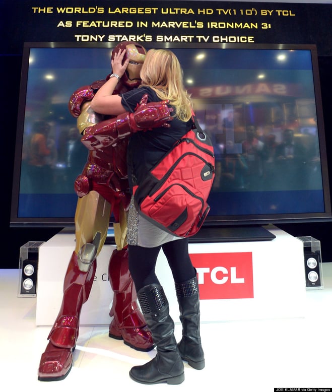 An Iron Man Figure on Display at CES 2013